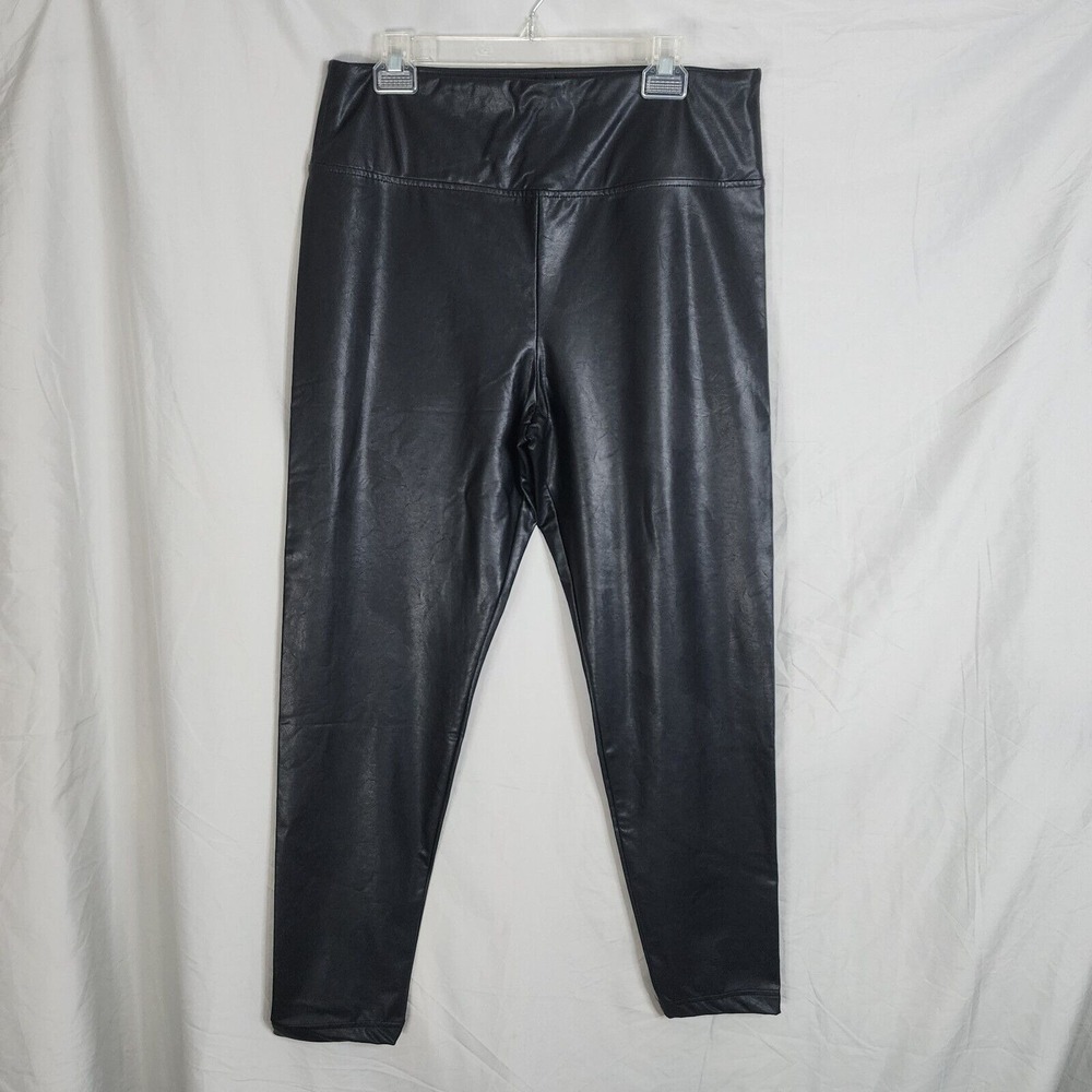 Boston Proper Black Vegan Leather Leggings